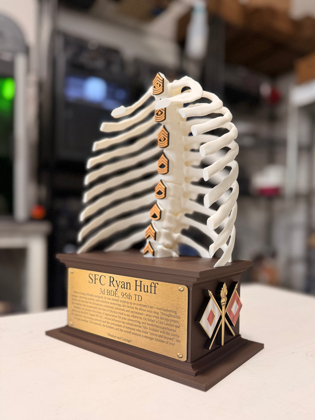 BACKBONE PLAQUE
